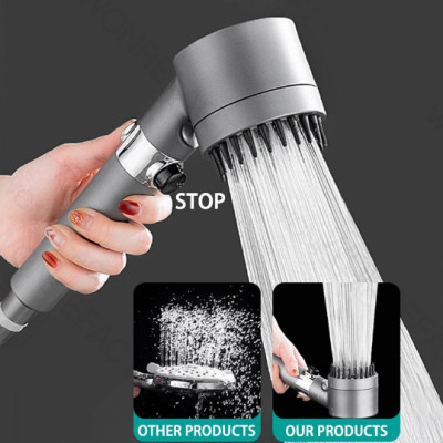 Vòi tắm hoa sen KG28  4in1 kèm đầu cọ massage 3 chế độ nước, đầu vòi có lõi lọc cao cấp tặng kèm dây sen 1m5- Hàng chính hãng