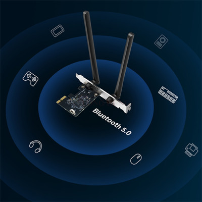 Card mạng PCIe Wifi Mercusys Bluetooth AC1200 MA30E - Hàng chính hãng