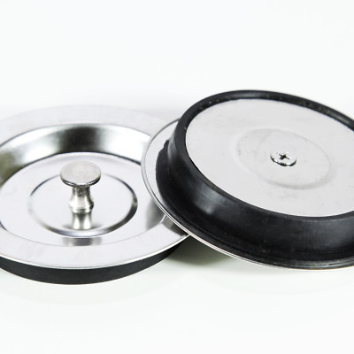 Bộ 2 giỏ lọc rác, nắp đậy giỏ lọc rác Inox dùng cho chậu rửa chén bát Inox