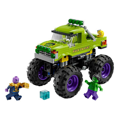 Đồ Chơi Lắp Ráp Xe Tải Hulk Đối Đầu Thanos LEGO SUPERHEROES 76312 (229 chi tiết)
