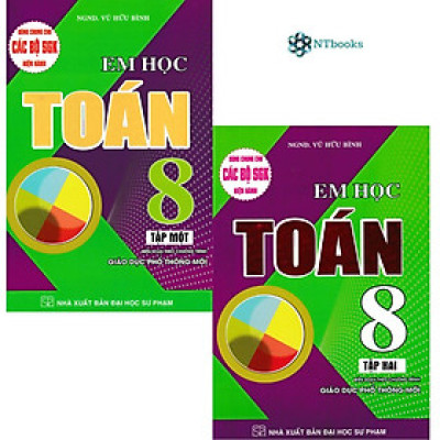 Combo 2 Cuốn Sách Em Học Toán Lớp 8 Tập 1 + Tập 2 (Dùng Chung Cho Các Bộ SGK Hiện Hành)