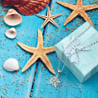 Dây Chuyền Nữ Bạc Hoa Xinh 5 Cánh Đính Đá BẠC HIỂU MINH DMD444