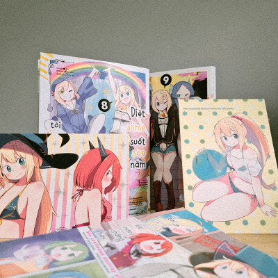 Combo 2 Cuốn sách: [Combo Manga] Diệt Slime Suốt 300 Năm, Tôi Levelmax Lúc Nào Chẳng Hay (Tập 8 + 9)