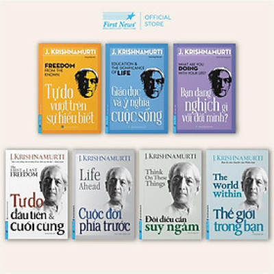 Sách Combo 7 Cuốn Tác Giả Krishnamurti (Bìa Mềm) - First News - BẢN QUYỀN
