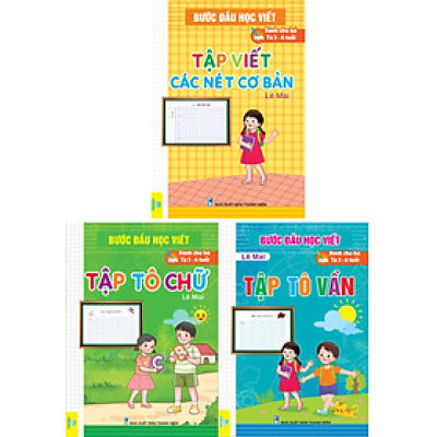 Sách - Combo 3 Quyển Bước đầu học viết ( Lê Mai ) - Ndbooks