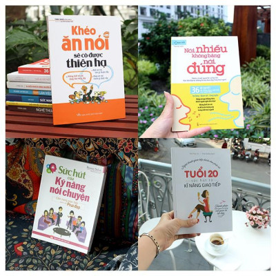 Sách: Combo Cẩm Nang Giao Tiếp Cuốn Hút Cho Phái Đẹp ( Khéo ăn khéo nói sẽ có được thiên hạ+ Tuổi 20 Sức hút từ kỹ năng giao tiếp + Sức hút của kỹ năng nói chuyện+ Nói nhiều không bằng nói đúng)