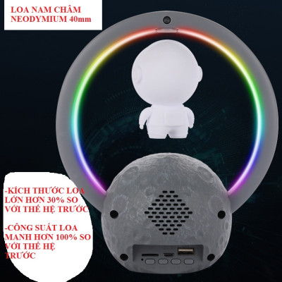 Đèn phi hành gia ,kết nối không dây loa bluetooth, USB  âm thanh trầm sống động ( Hàng nhập khẩu)