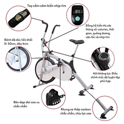 Xe Đạp Tập Thể Dục Tại Nhà Galen G016 Xe Đạp Tập Gym Đa Năng - BẢO HÀNH 24 THÁNG