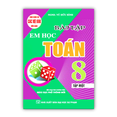 Sách - Combo Bài Tập Em Học Toán Lớp 8 - Tập 1 + 2 (Biên Soạn Theo Chương Trình Mới) (HA)
