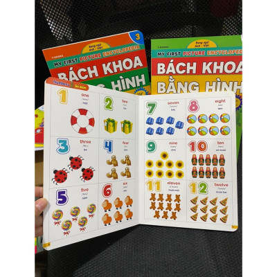 Combo Bách Khoa Bằng Hình Đầu Tiên Cho Bé Theo Chủ Đề - Song ngữ Anh Việt - Quét mã QR nghe đọc