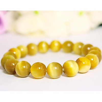 Vòng tay đá mắt hổ tâm vàng