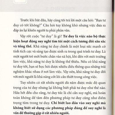 Tip Công Sở 1 - Khả Năng Tư Duy