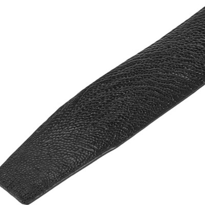 Thắt Lưng Nam Da Đà Điểu Trơn Đầu Kim Huy Hoàng HT4413 - Đen