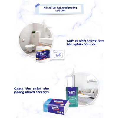 Lốc 10 Cuộn Giấy Vệ Sinh Tempo Prestige - Không mùi