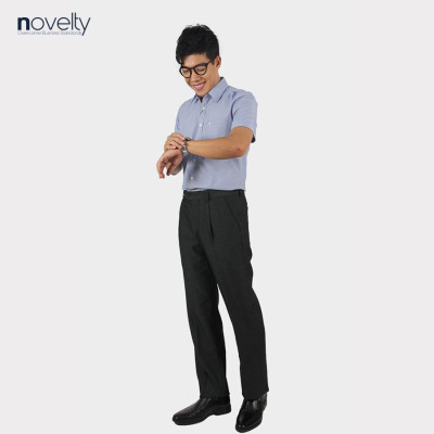 Quần tây nam Novelty 1Ply Classic màu xám hoa văn chìm NQTMMDNT3C2204881