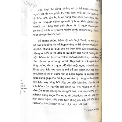 Yoga Trị 46 Bệnh - Tác Giả Charles Anthony - Vanlangbooks