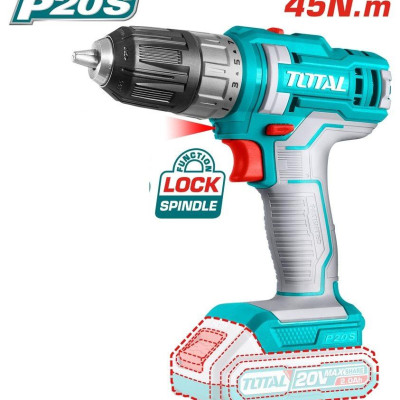 BỘ COMBO MÁY KHOAN TDLI200528 VÀ MÁY SIẾT BULOONG TIWLI2038 DÙNG PIN 20V (2 pin 2.0Ah + sạc) TOTAL TOSLI230702 - HÀNG CHÍNH HÃNG