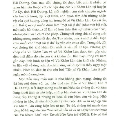 An Quận Công VŨ KHÂM LÂN - Cuộc Đời, Sự Nghiệp Và Di Văn (Bìa mềm)