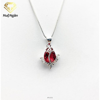 Dây chuyền bạc 925 Huệ Ngân - Hoa Hồng Tình Yêu PP1333