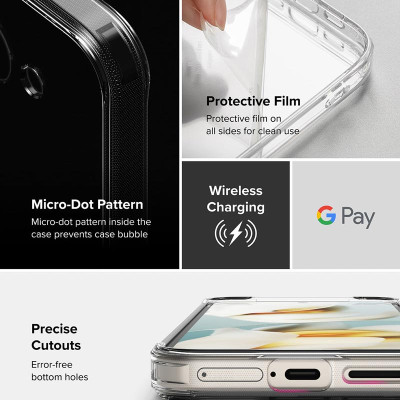 Ốp lưng cho Google Pixel 9a RINGKE Fusion - Hàng Chính Hãng