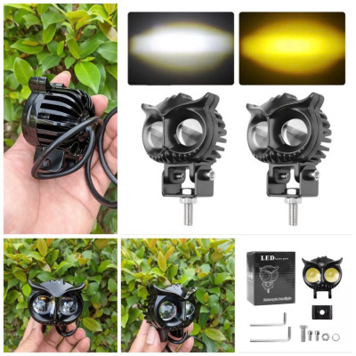 (Loại Tốt) Đèn Trợ Sáng Xe Máy Ô Tô Mắt Cú X22 Pro 45W – Cốt Vàng Pha Trắng Dành Cho Khách VIP