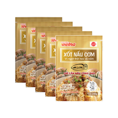 [Tặng 1 Gói] Combo 7 Gói Xốt Nấu Cơm Hương Vị Ngọt Thịt Heo Và Nấm -  Nisshin Seifun Welna Shop