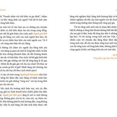 Sách - Người Giữ Thời Gian - Bí Quyết Giúp Cha Mẹ An Nhiên Tuổi Vàng