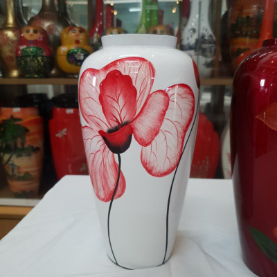 Bình lu cao Sơn Mài Cao Cấp Thanh Bình Lê size 25x13 cm Cắm Hoa, Trang Trí Kệ, Bàn Làm Việc, Quà Tặng