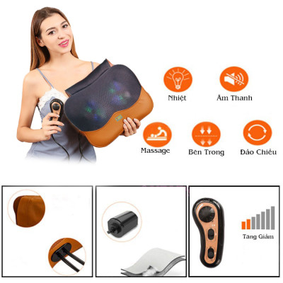 Gối massage có điều khiển chính hãng AYOSUN bảo hành 5 năm