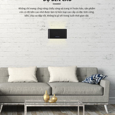 Đèn gắn tường Panasonic HHBQ1004B88, Ánh sáng vàng 3000K, trang trí, thắp sáng lối đi cầu thang, hành lang