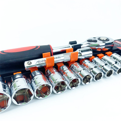 Bộ tuýp khẩu Kiotool 12 chi tiết sửa chữa xe máy mở bu lông đa năng