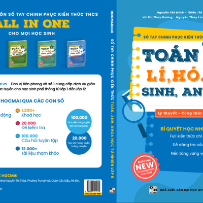 Sổ tay chinh phục kiến thức Toán - Lí - Hóa - Sinh - Anh lớp 9