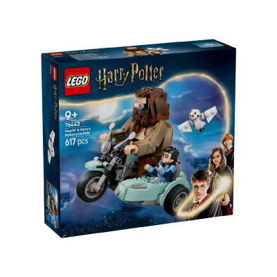 LEGO HARRY POTTER 76443 Đồ Chơi Lắp Ráp Mô Tô Bay Cùng Bác Hagrid và Harry (617 chi tiết)