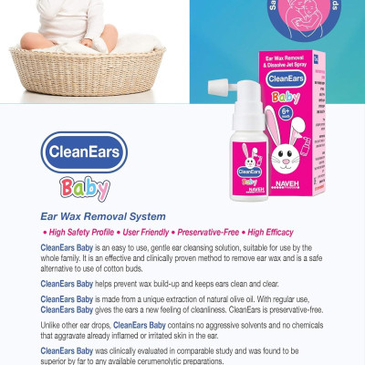 Dung dịch vệ sinh tan ráy tai cho bé CleanEars Baby 30ml