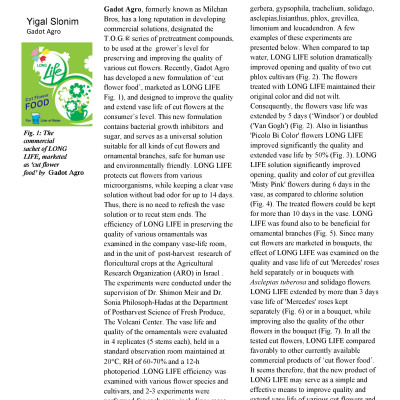 5 KG Bột Dưỡng Hoa Tươi Lâu Longlife SG ISRAEL