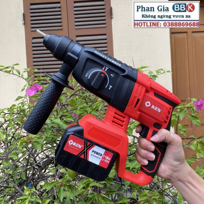 [LOẠI 1] Máy Khoan Đục Bê Tông 199V - 3 Chức Năng: Khoan, khoan búa, đục - Động Cơ Không Chổ Than 100% Lõi Đồng