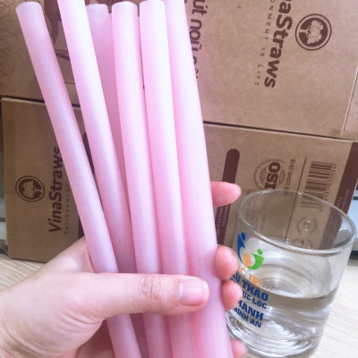 Ống hút làm từ bôt gạo có thể ăn được ( Túi 40 ống hút trà sữa)