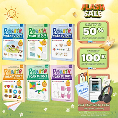 Sách - Combo 6 Cuốn Pomath Toán Tư Duy Cho Trẻ Em - TKBooks
