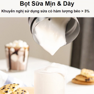 Máy tạo bọt sữa, cà phê, ca cao New Digital 5 trong 1 chuyên nghiệp thương hiệu Mỹ Biolomix BMF102E - Hàng nhập khẩu