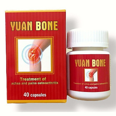 Viên uống đau nhức xương khớp Yuan Bone xuất xứ Malaysia - Hộp 40 viên - Mã số 1361