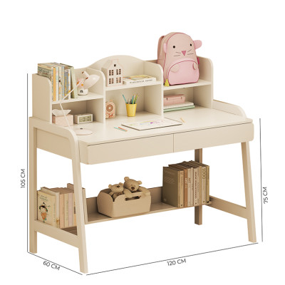 Bàn học trẻ em thông minh kèm kệ sách thương hiệu IGA (không kèm ghế) - GM144