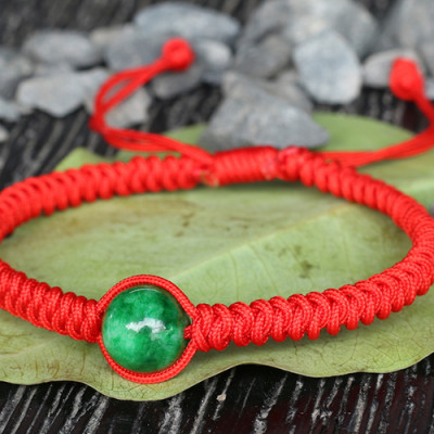 Vòng Tay Kết Dây Hạt Cẩm Thạch Sơn Thuỷ Ngọc Quý Gemstones GA11