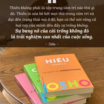 Combo 3 Cuốn OSHO : Yêu + Hiểu + Cảm Xúc