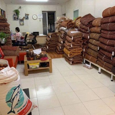 Chiếu Hạt Gỗ Trắc Mộc Cao Cấp - Kích Thước 1,5mx1,9m hạt 1.2cm ( video , hình thật )