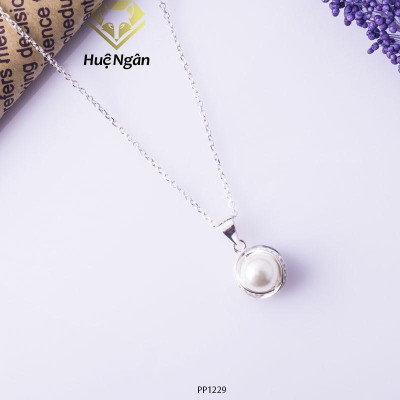 Dây chuyền bạc Ý 925 Huệ Ngân - Nơ đẹp PP1229