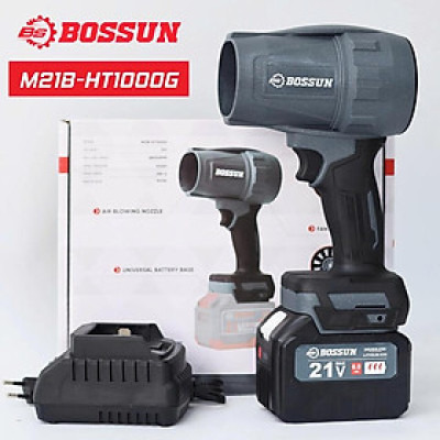 Máy Thổi Phản Lực Dùng Pin Bossun - M21B-HT1000G - Động Cơ Không Chổi Than - Chân Pin Phổ Thông - Pin 15 Cell 21V/6Ah
