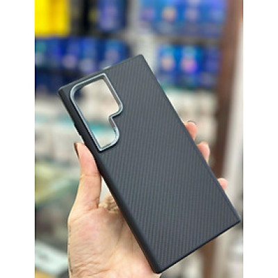 Ốp lưng cao cấp cho Samsung Galaxy S24 Ultra, S24 Plus hiệu Likgus Carbon Defender trang bị viền camera kim loại, viền ốp TPU - Hàng chính hãng