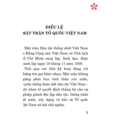 Điều lệ Mặt trận Tổ quốc Việt Nam