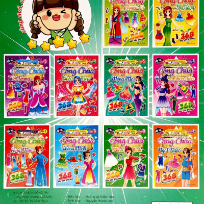 368 Bóc Dán Sticker - Hình Dán Trang Phục Công Chúa - Quyển 5 - Mộng Mơ
