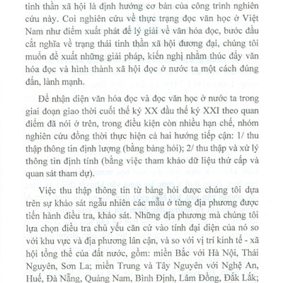 Văn Hóa Đọc Ở Việt Nam Hiện Nay (Từ Thực Tiễn Tiếp Nhận Văn Học)